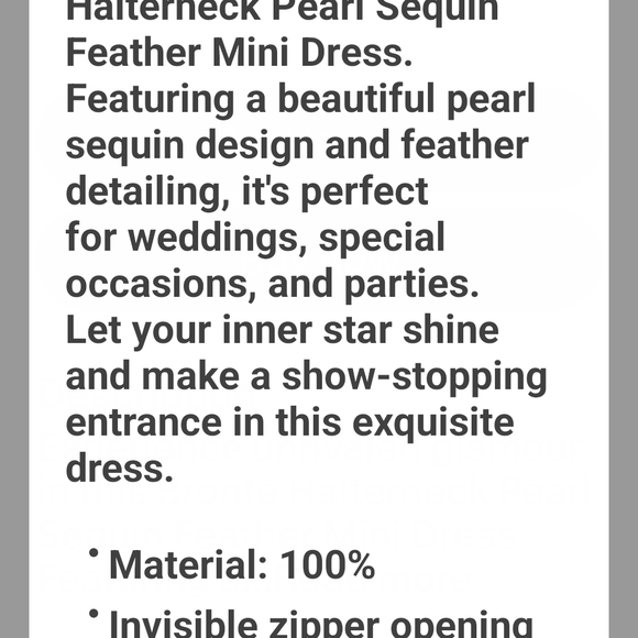 Elegant Silver Halter Dress - Picture 3 of 3